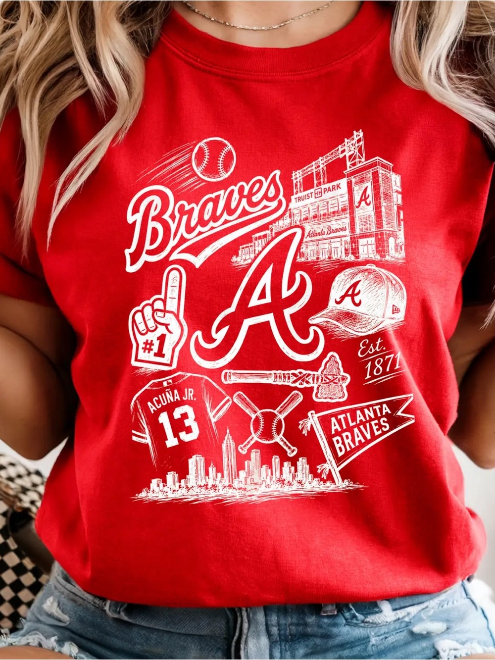 Comfort Colors Atlanta Braves Graphic Tee